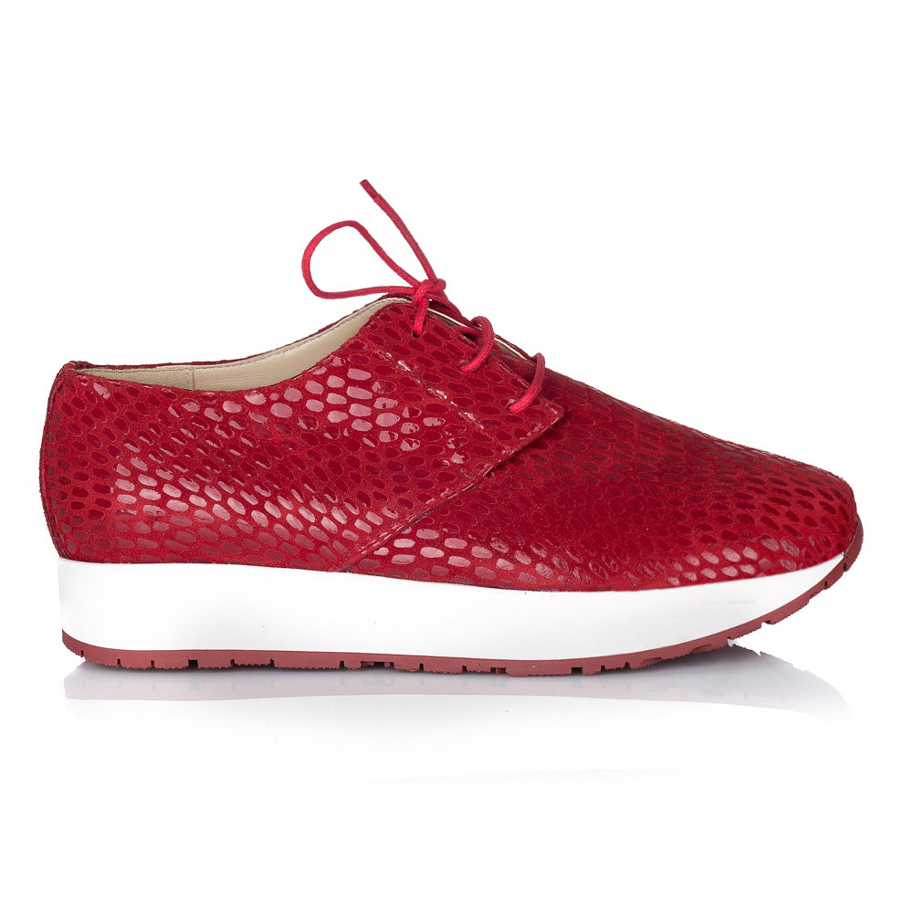 Pantofi Dama Sport Piele Rosu Snake V24 - orice culoare