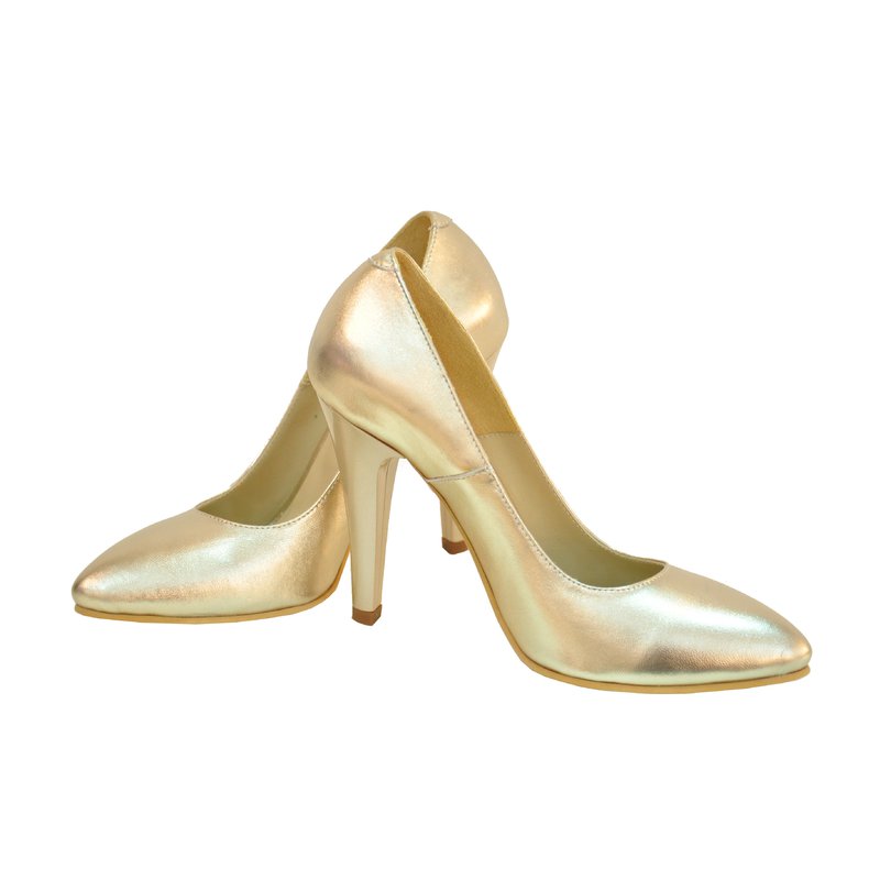 Pantofi Dama Piele Stiletto Auriu D16 - orice culoare