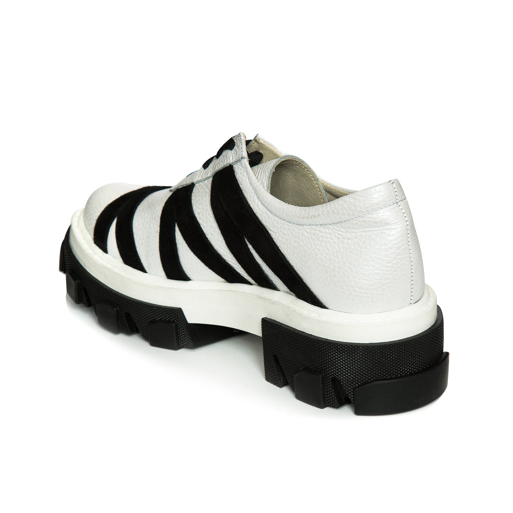 Pantofi Dama Talpa Bocanc Alb/Negru V14  - orice culoare