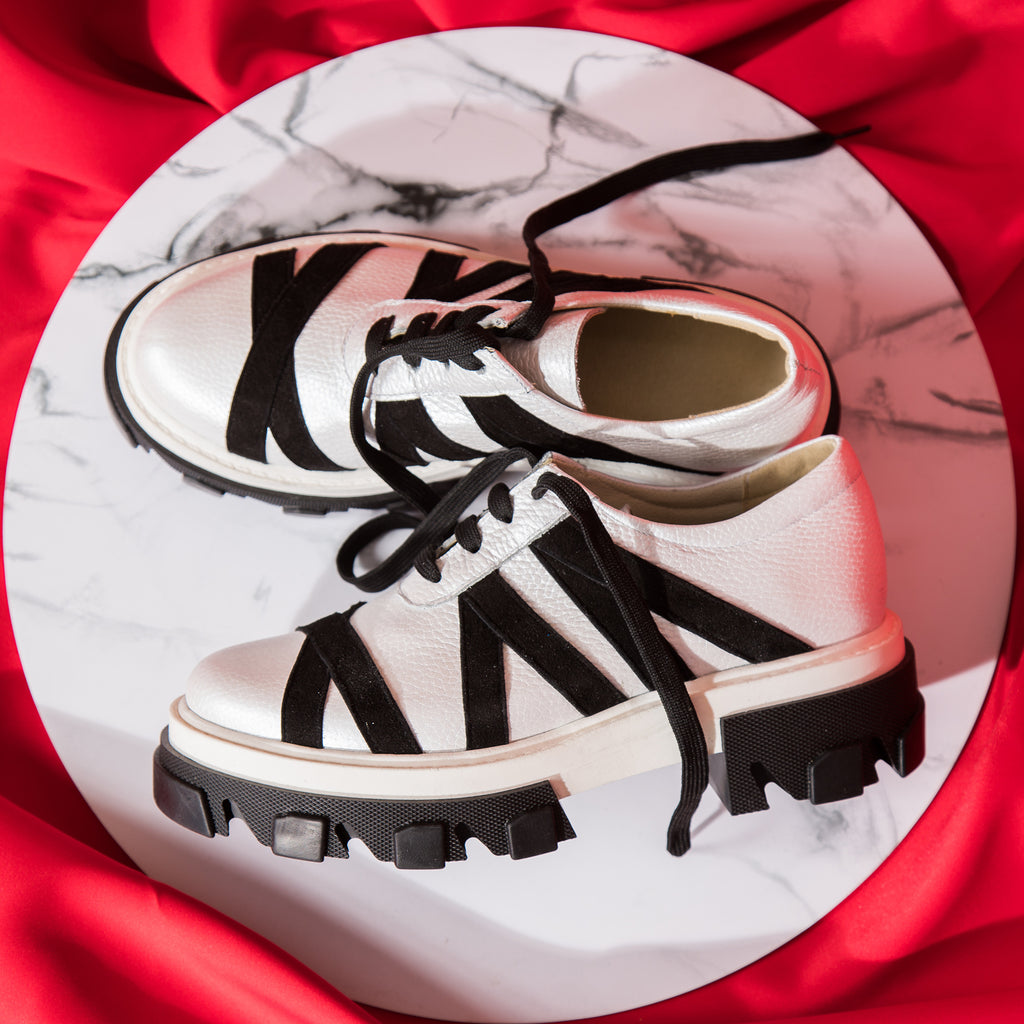 Pantofi Dama Talpa Bocanc Alb/Negru V14  - orice culoare