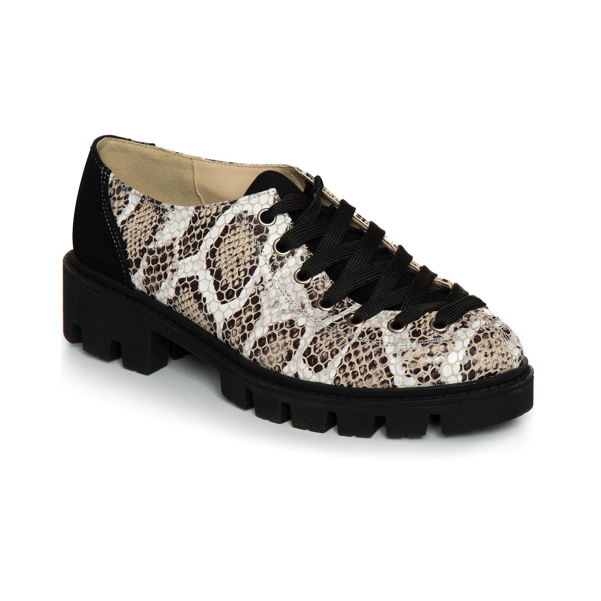 Pantofi Talpa Bocanc Piele Imprimeu Sarpe V70 - orice culoare