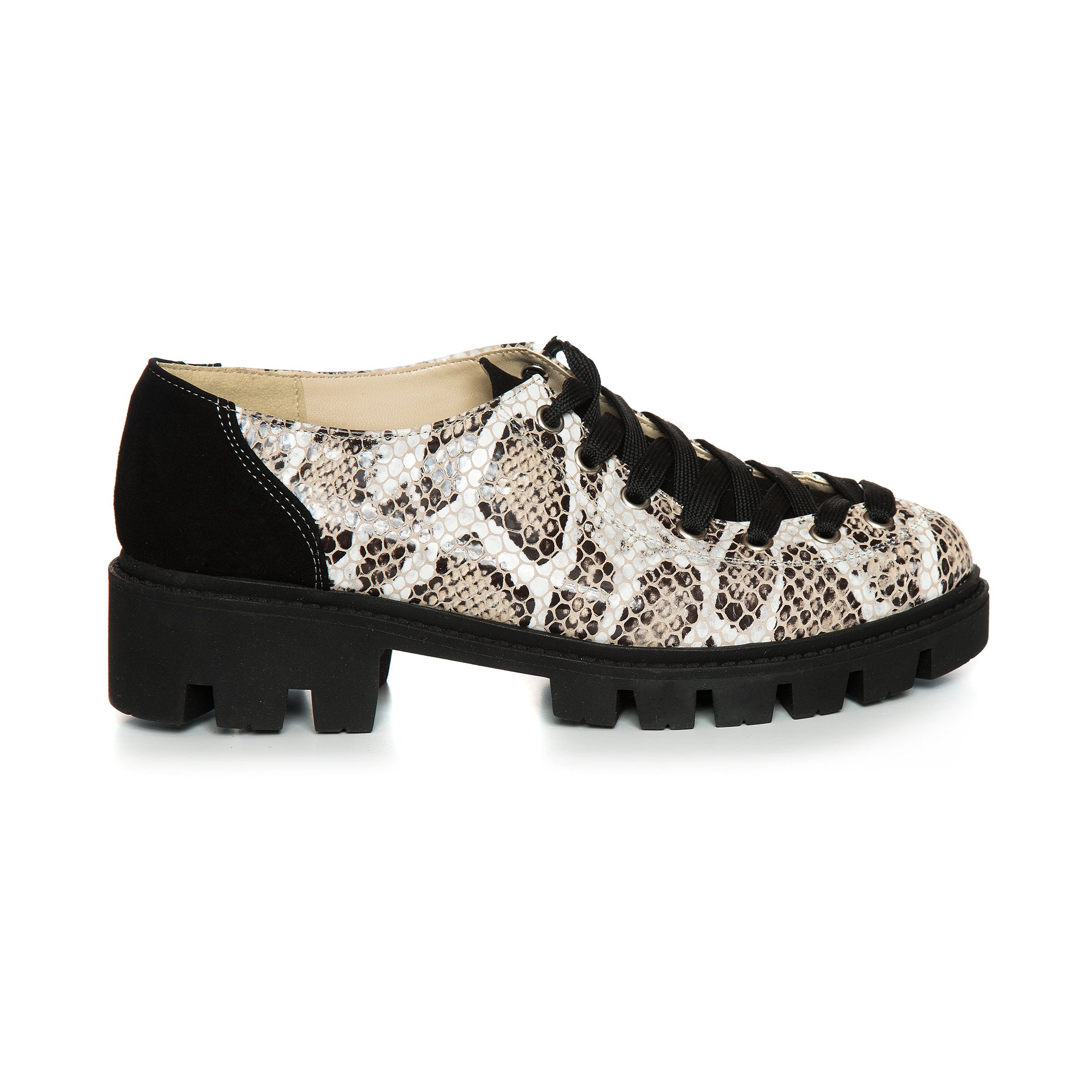 Pantofi Talpa Bocanc Piele Imprimeu Sarpe V70 - orice culoare