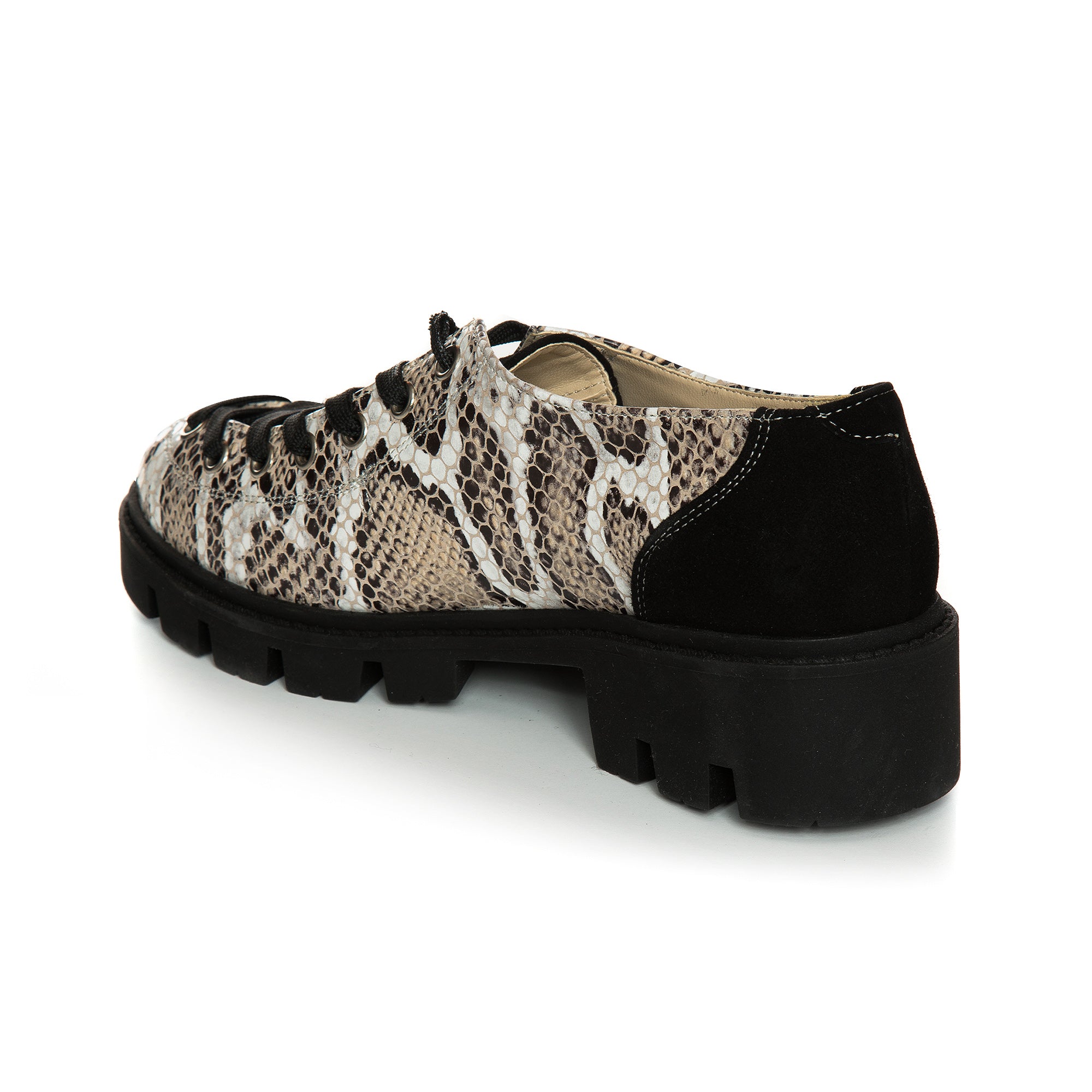 Pantofi Talpa Bocanc Piele Imprimeu Sarpe V70 - orice culoare