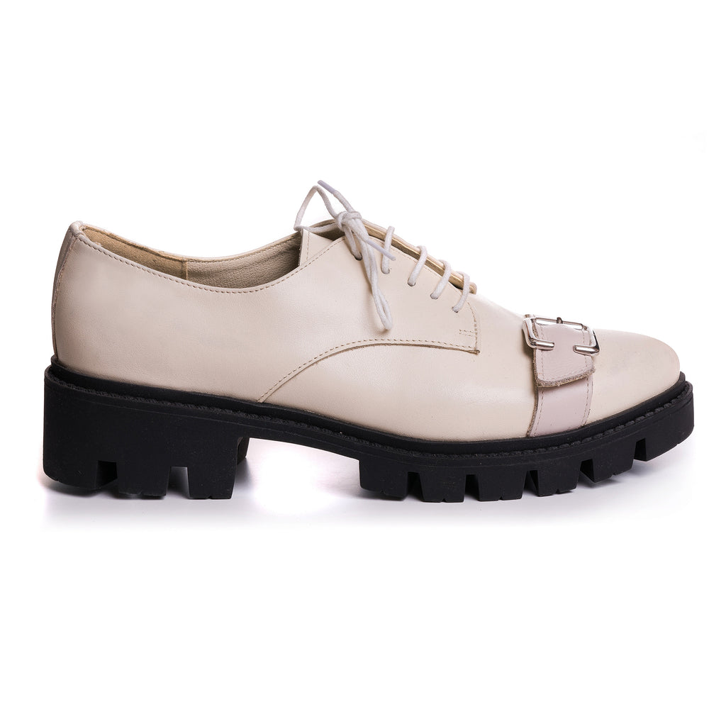 Pantofi Piele Nude Talpa Joasa  V12  - orice culoare