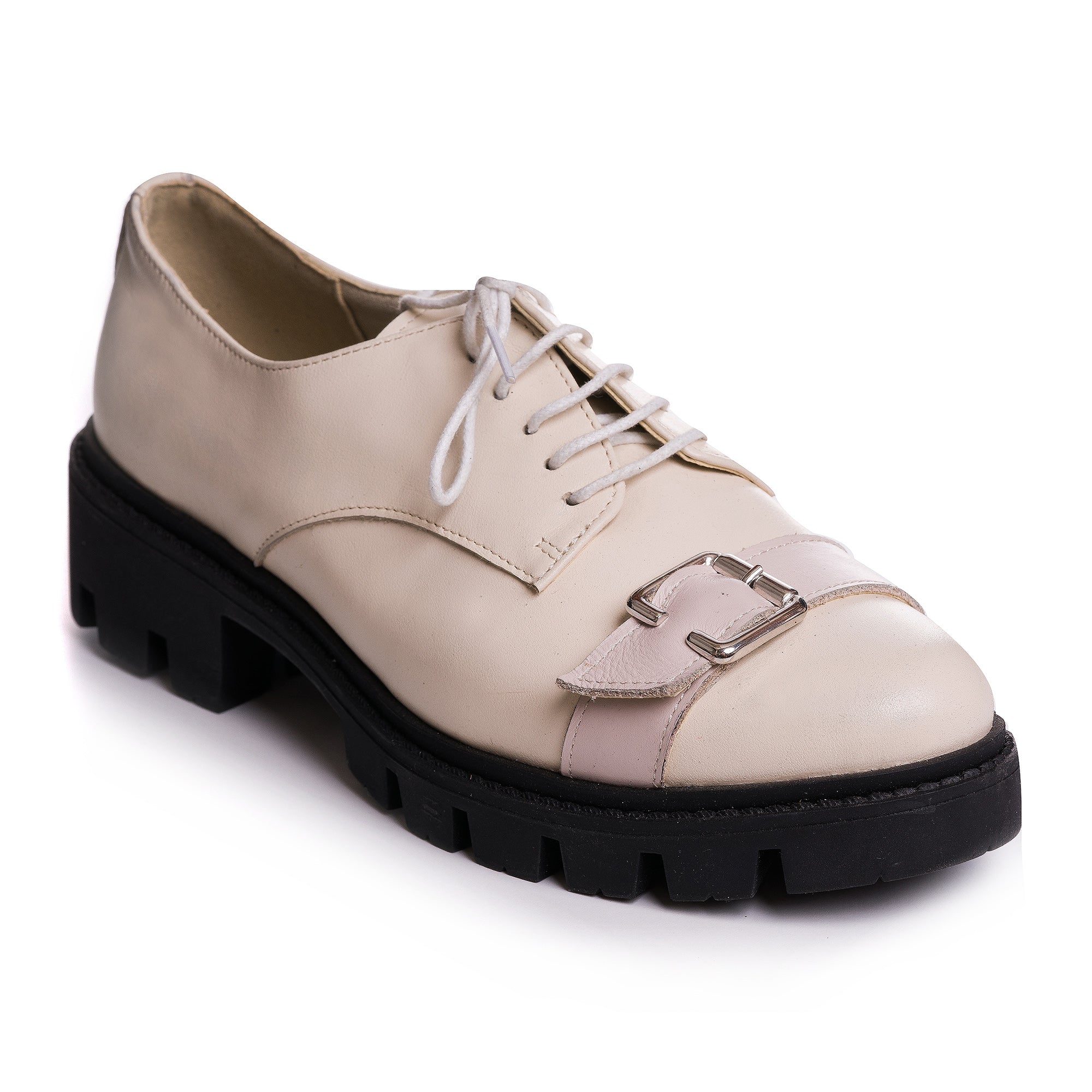 Pantofi Piele Nude Talpa Joasa  V12  - orice culoare