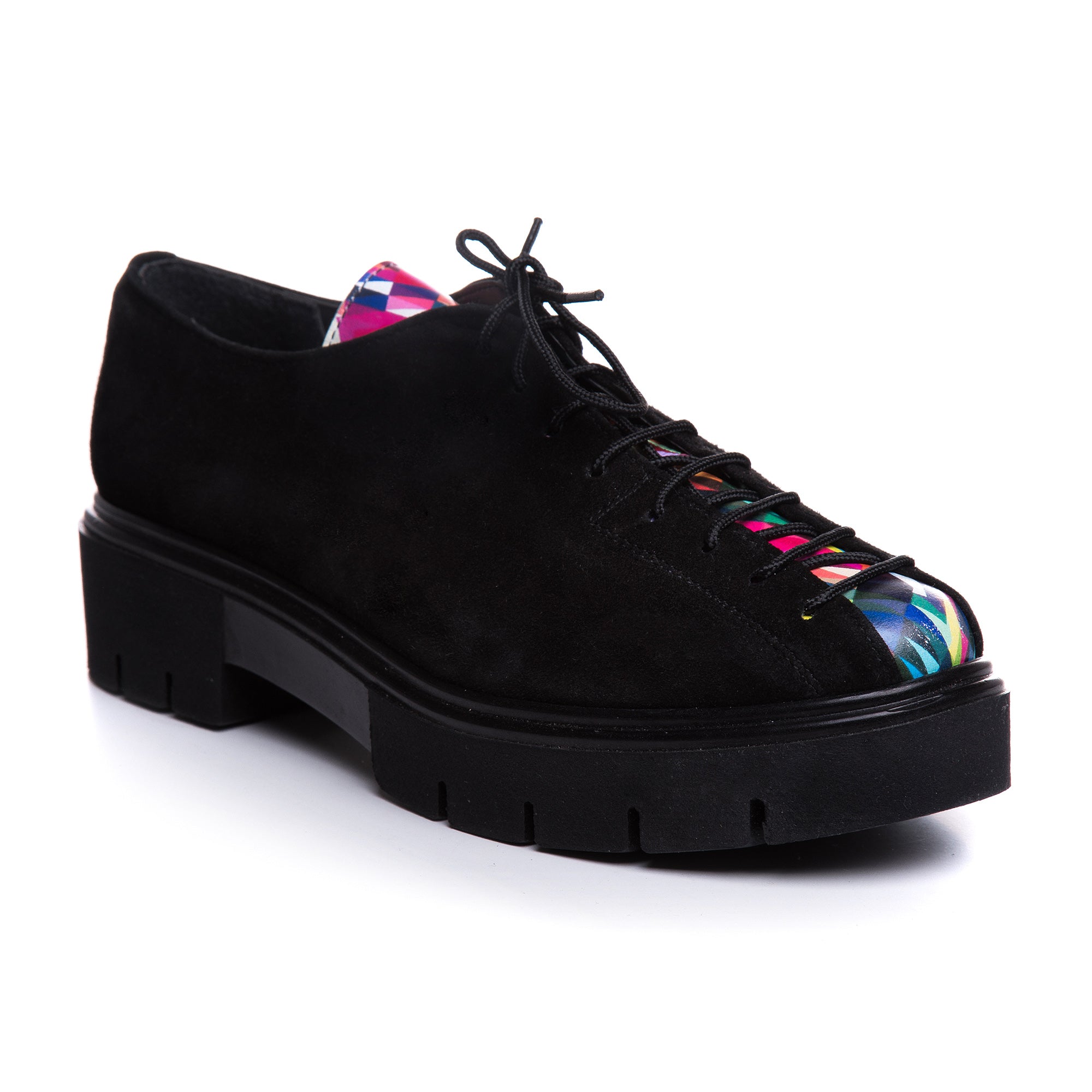 Pantofi Talpa Bocanc Piele Negru/Color  V70 - orice culoare