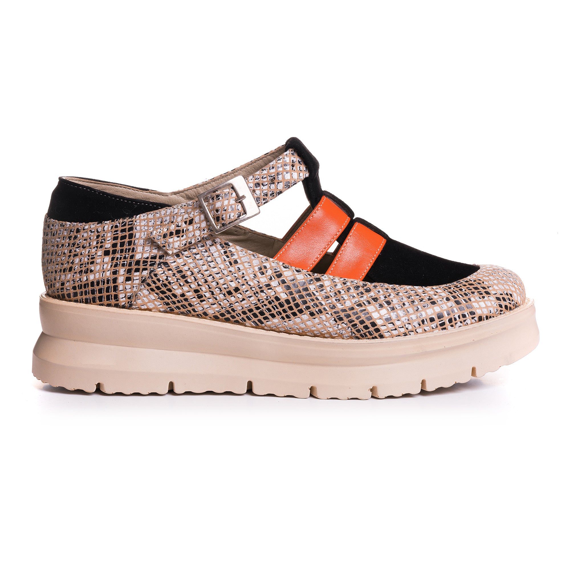 Pantofi Piele Talpa Inalta Color V48  - orice culoare