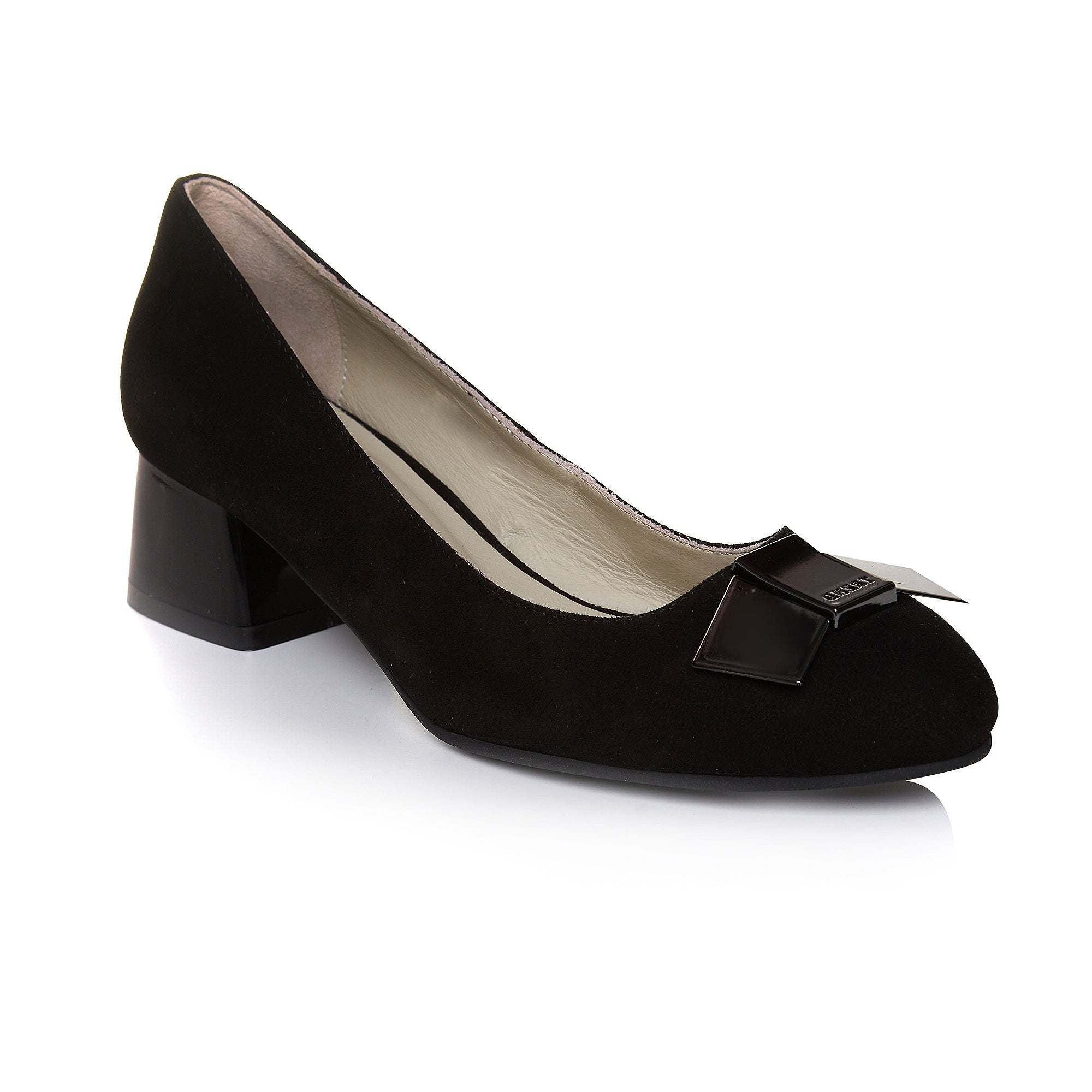 Pantof Piele Negru Toc Mic Accesriu Tip Funda T59 - orice culoare