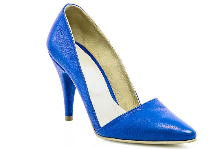 Pantofi Dama Stiletto M1 Piele Albastru - orice culoare