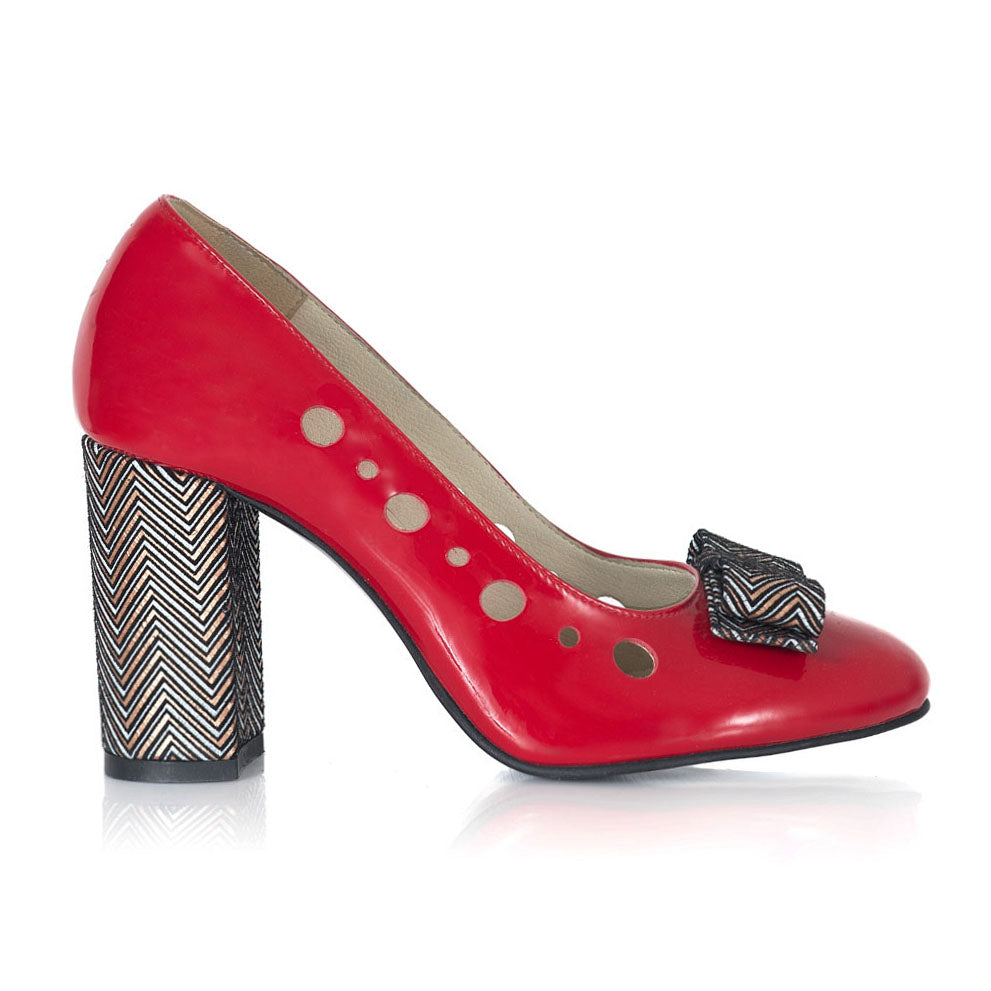 Pantofi Lac Rosu Fundita Milen V52 - orice culoare