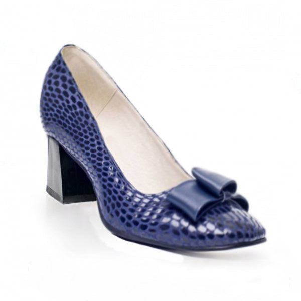 Pantofi Piele Bleumarin Office Chic - disponibili pe orice culoare