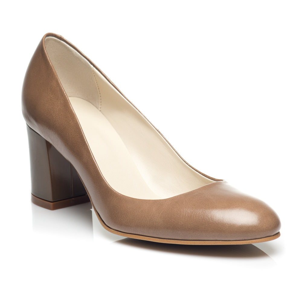 Pantofi Dama Office piele Cafeniu C16
