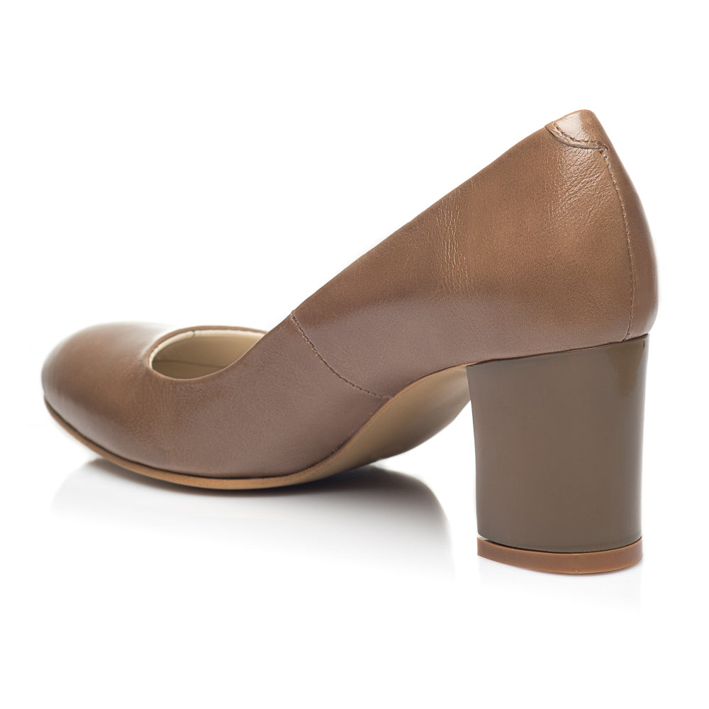 Pantofi Dama Office piele Cafeniu C16