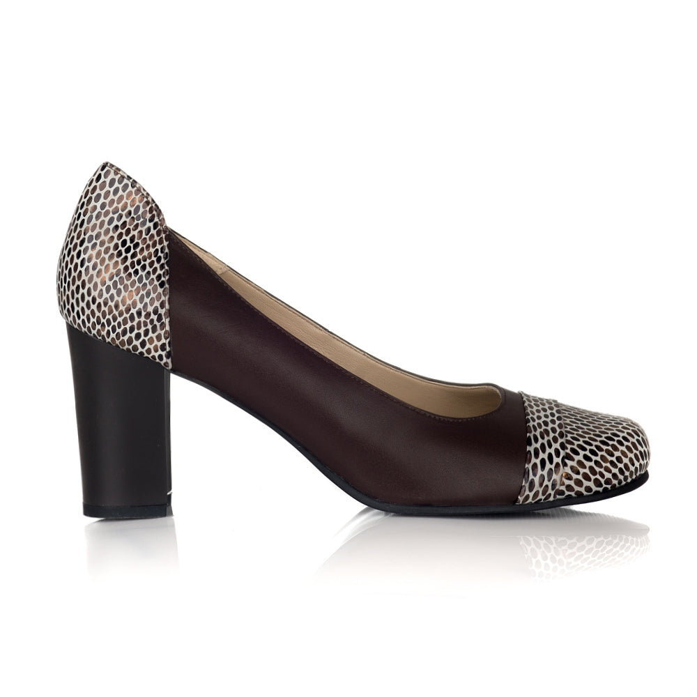 Pantofi Dama Piele Snake Eveline V37 - Orice Culoare