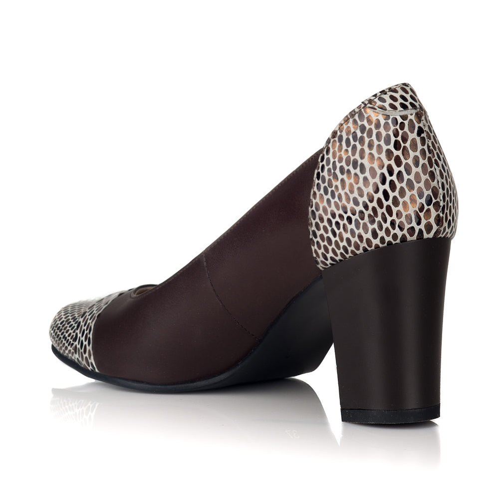 Pantofi Dama Piele Snake Eveline V37 - Orice Culoare
