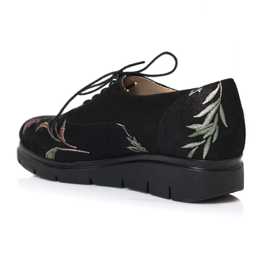 Pantofi Piele Floral Oxford C3 - orice culoare