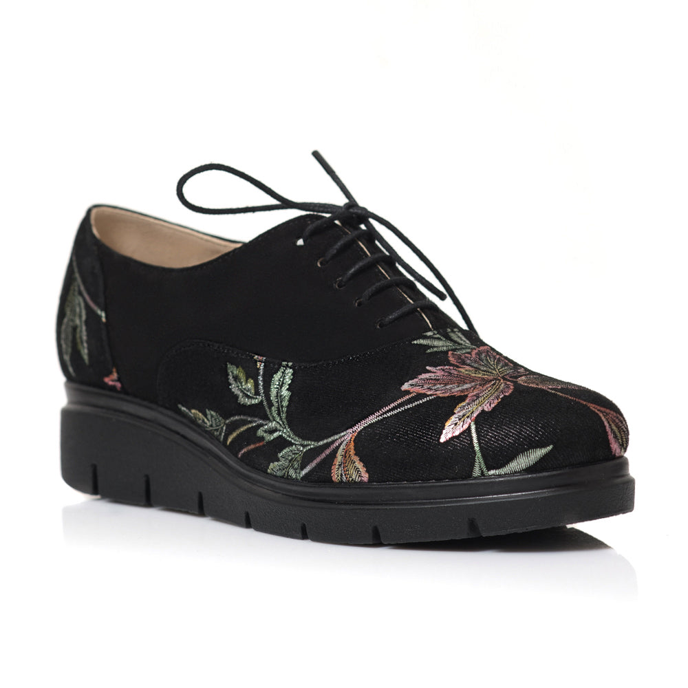Pantofi Piele Floral Oxford C3 - orice culoare