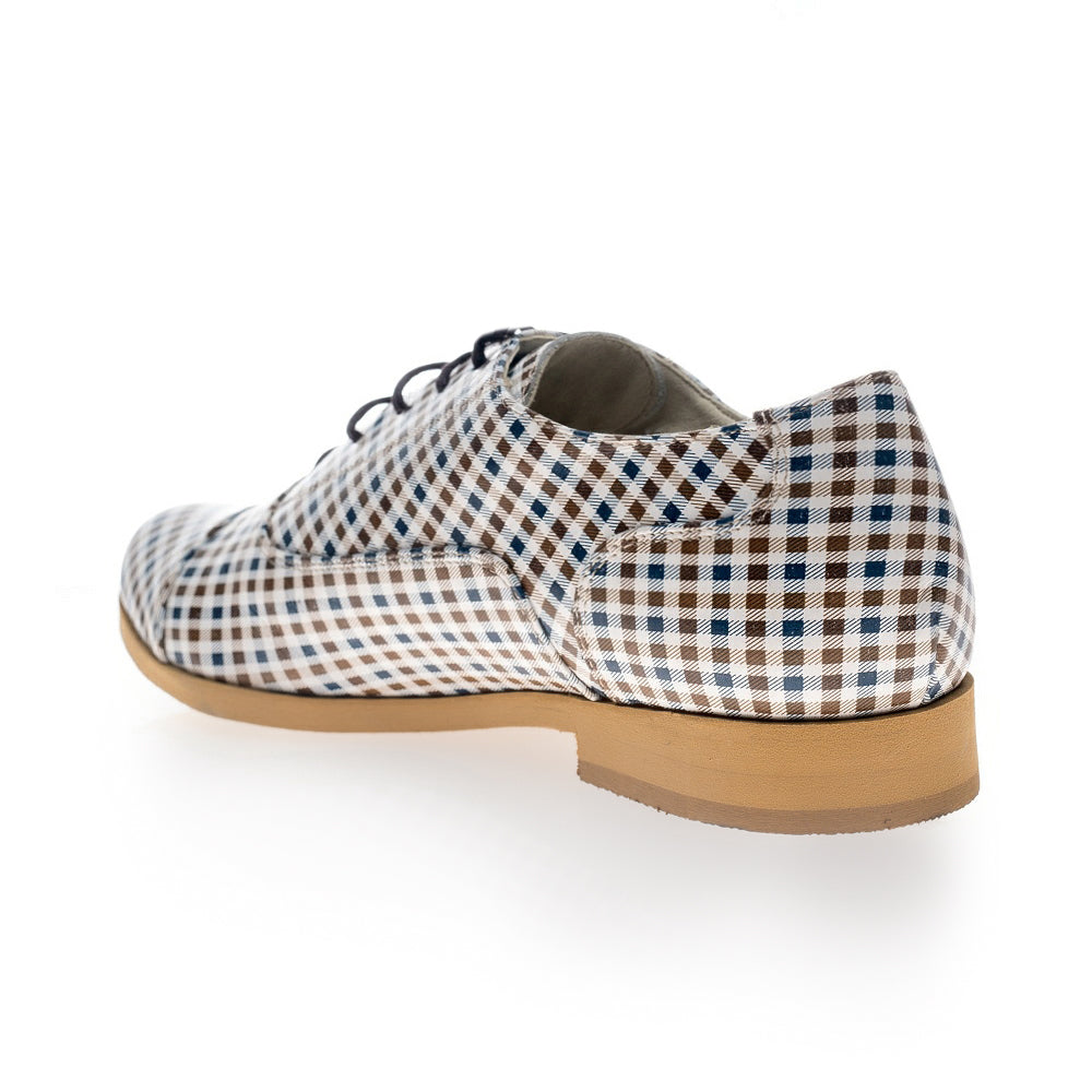 Pantofi Oxford Multicolor Alb V8 - Orice culoare