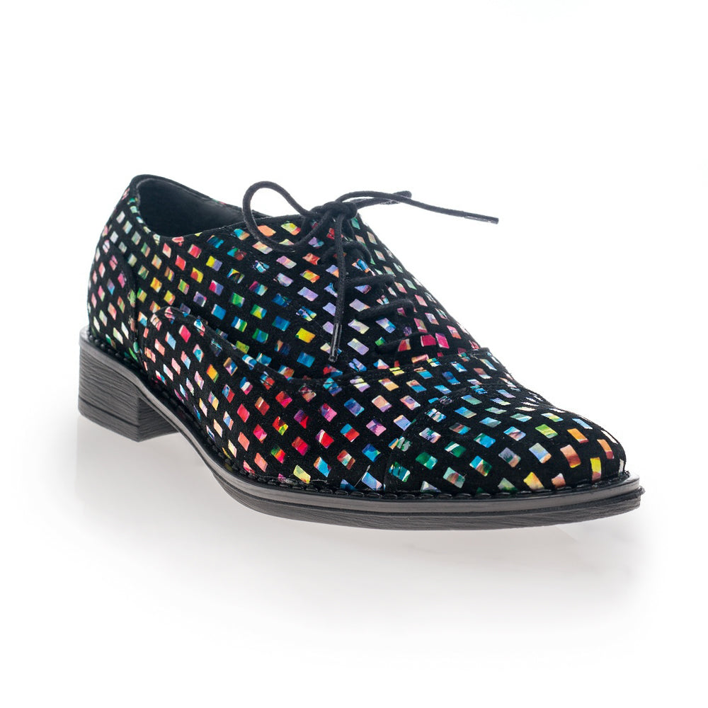 Pantofi Oxford Multicolor Negru V8 - Orice culoare