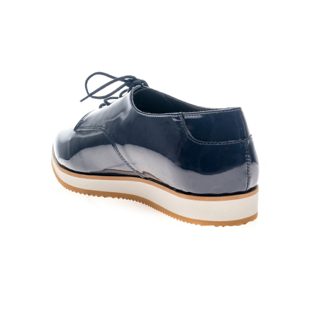 Pantofi piele Oxford Varf ascutit Bleumarin V4 - orice culoare