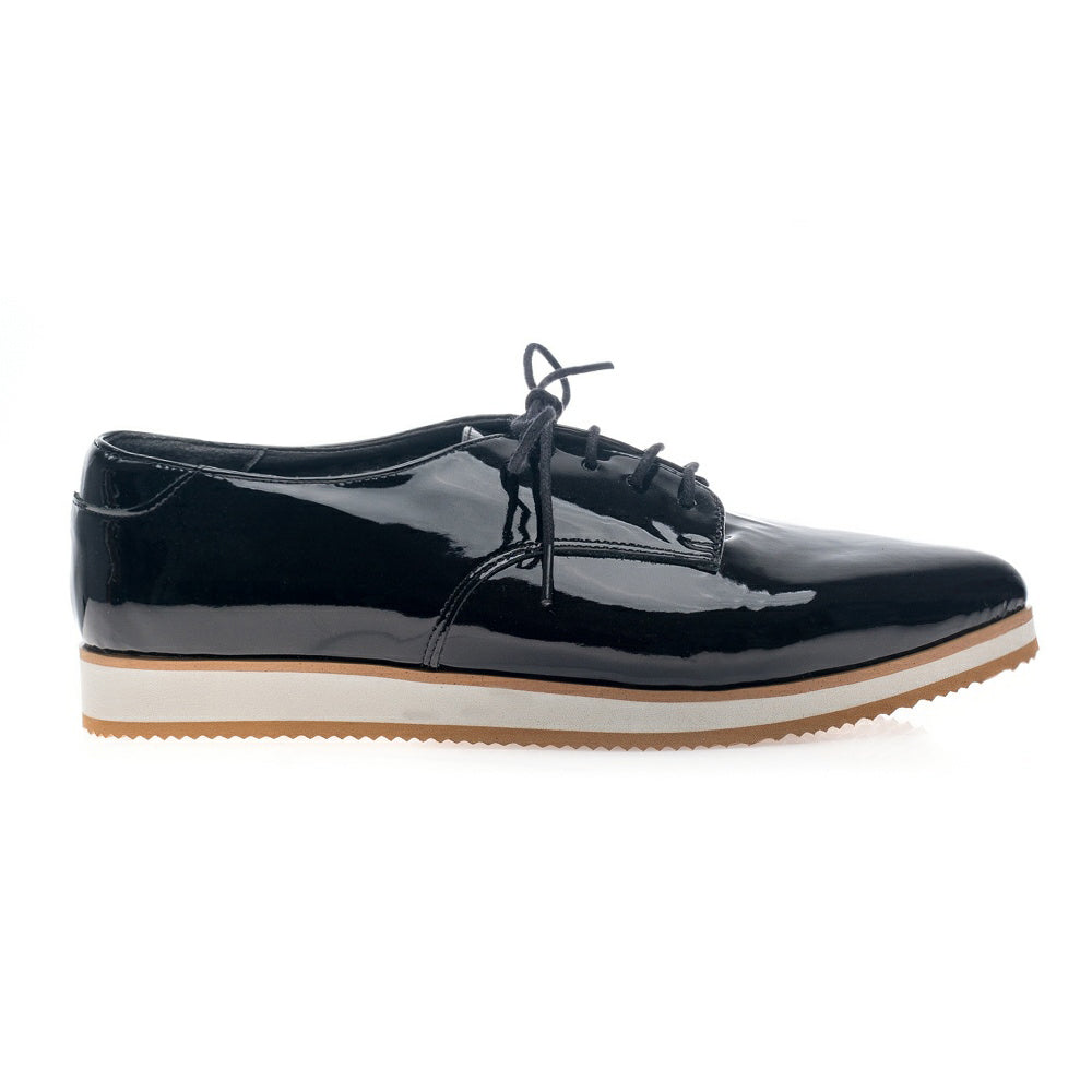 Pantofi piele Oxford Varf ascutit Negru V4 - orice culoare