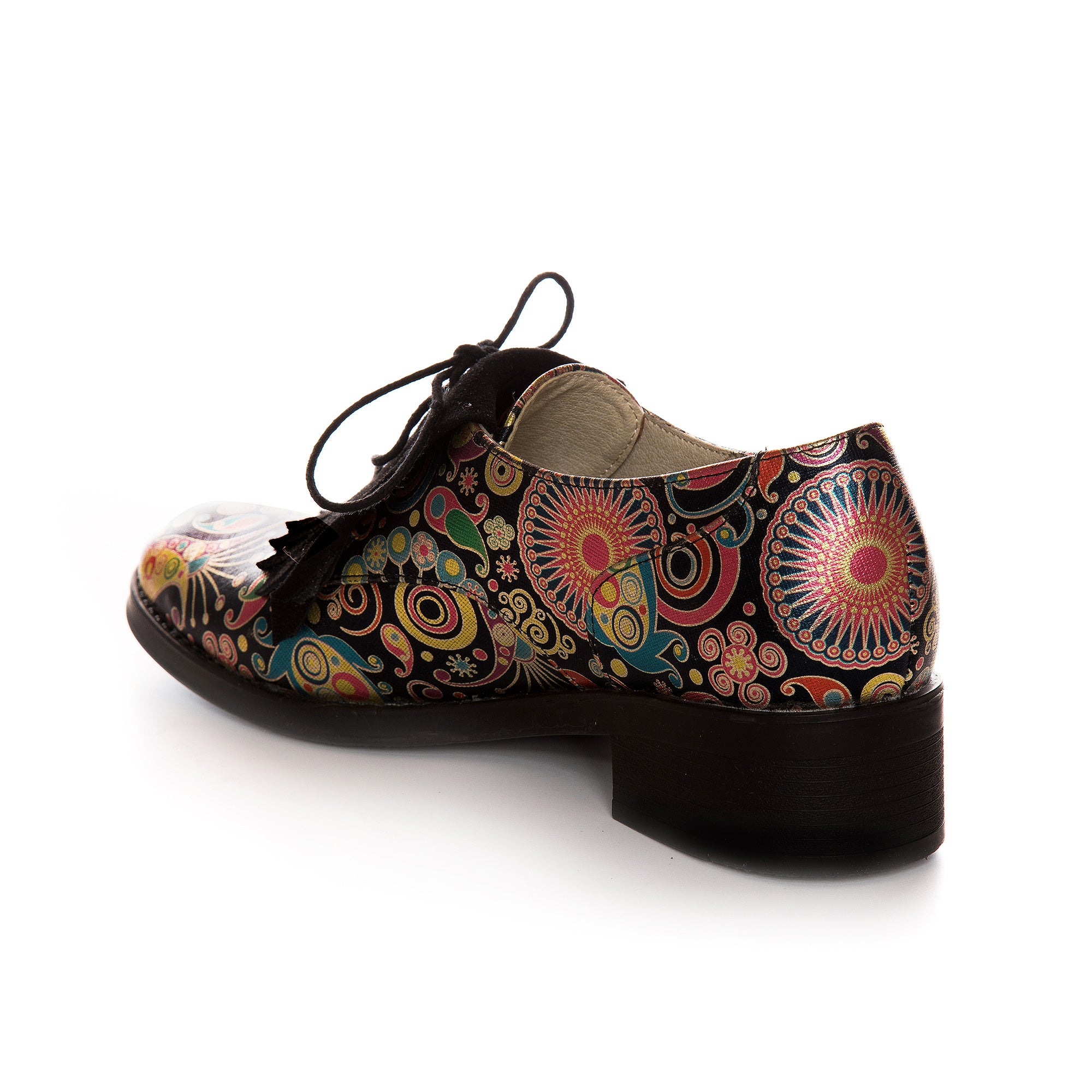Pantof Oxford Piele Color Franjuri V51  - orice culoare