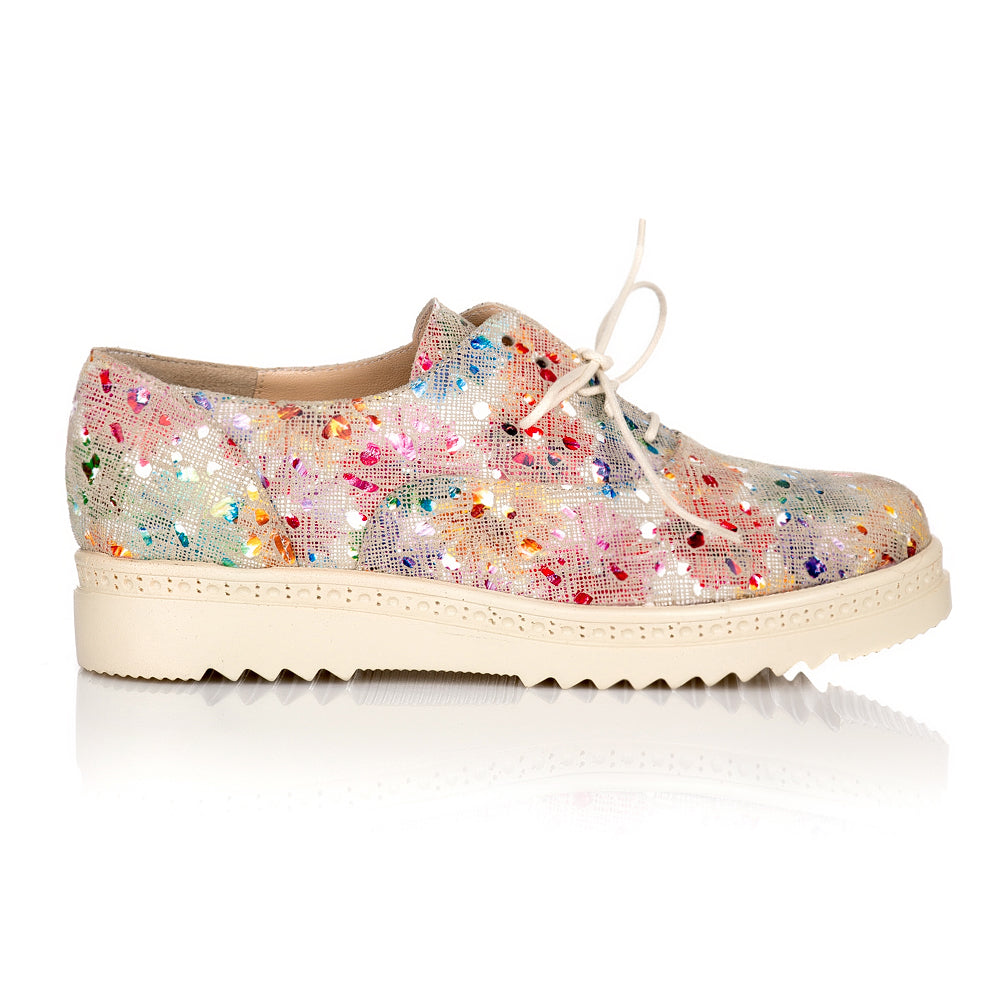 Pantofi Oxford Piele Floral C10 - orice culoare
