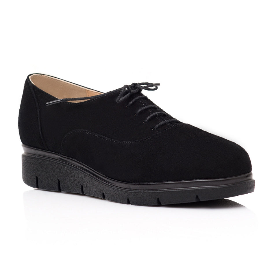 Pantofi piele intoarsa negru Oxford C3 - orice culoare