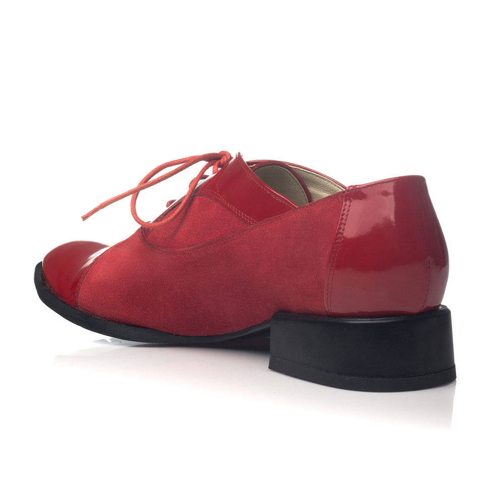 Pantofi Oxford Office piele rosu V19 - orice culoare