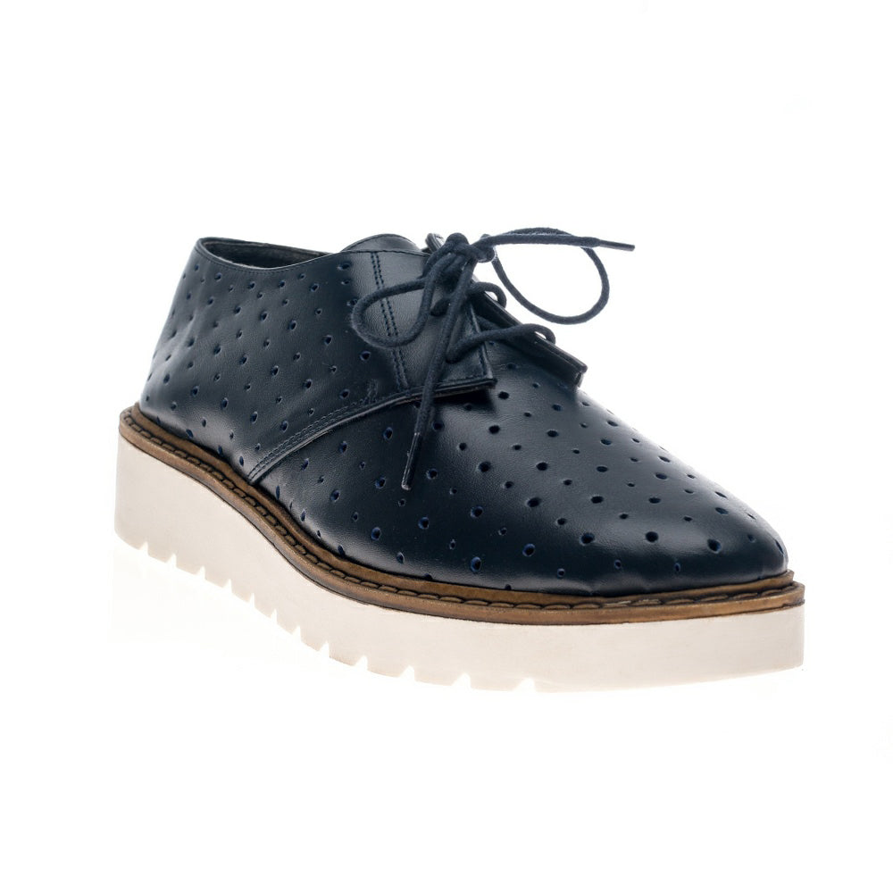 Pantofi piele perforata negru Oxford V6 - orice culoare