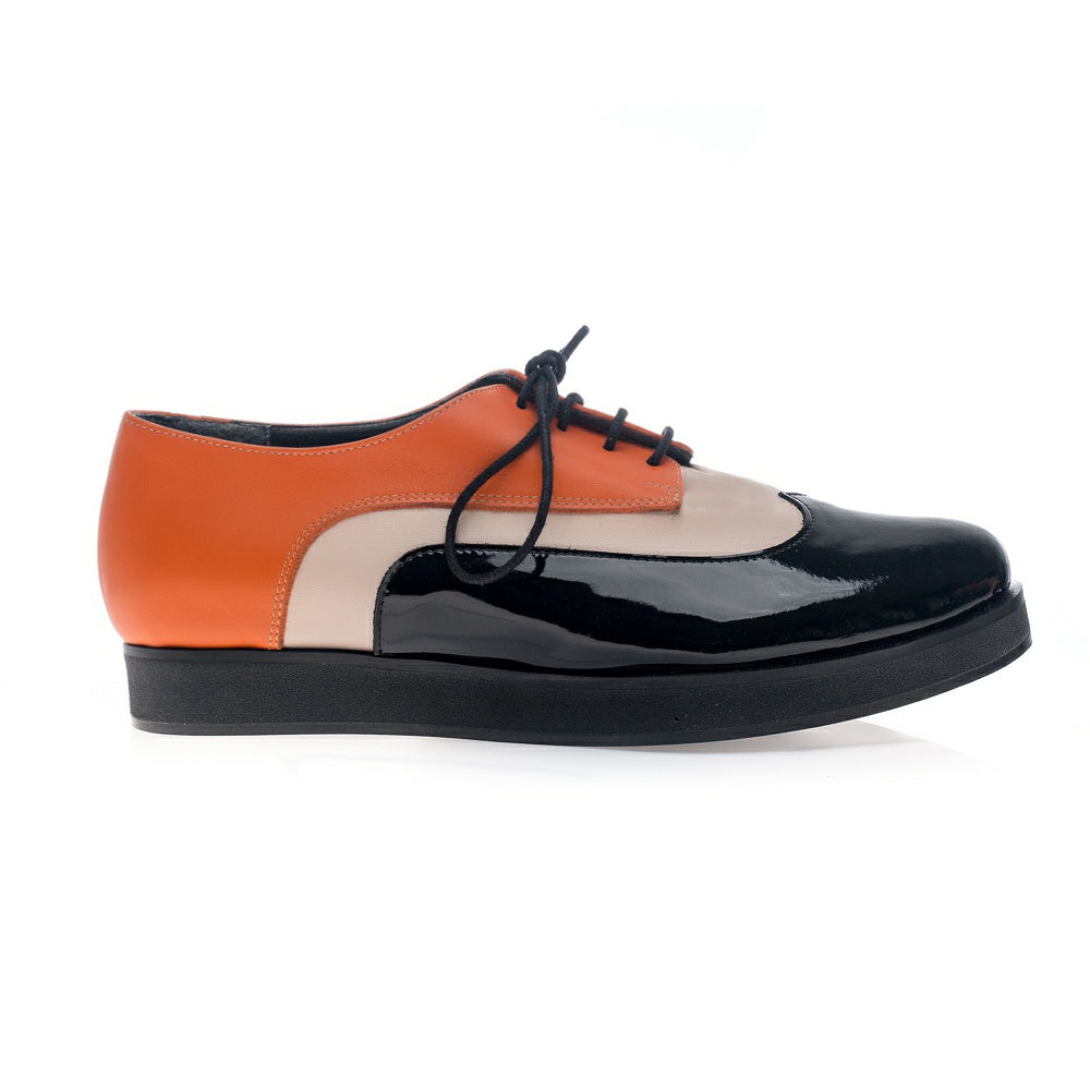 Pantofi piele Oxford Duet Combi V20 - orice culoare