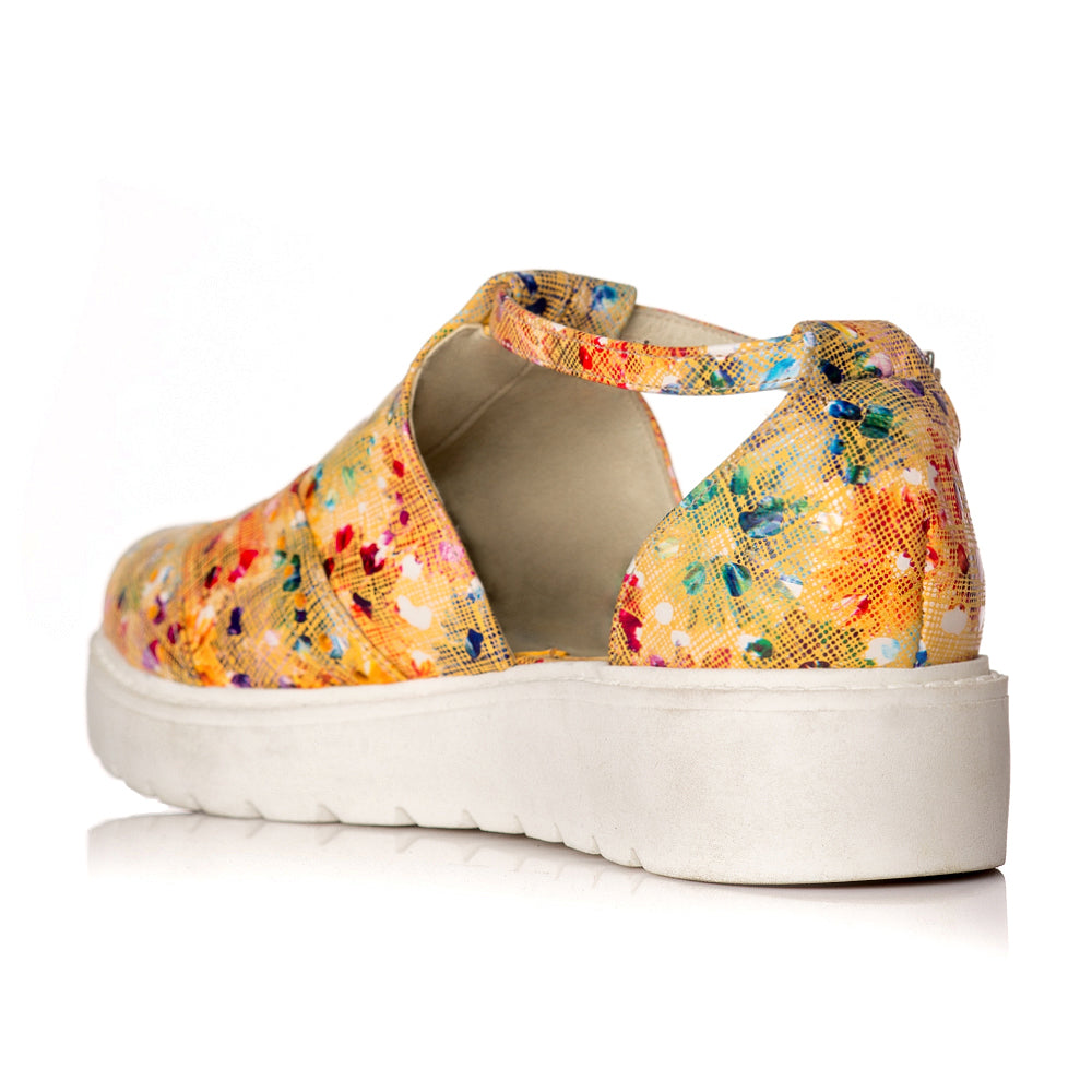 Pantofi piele Flower Oxford Decupat V21 - orice culoare