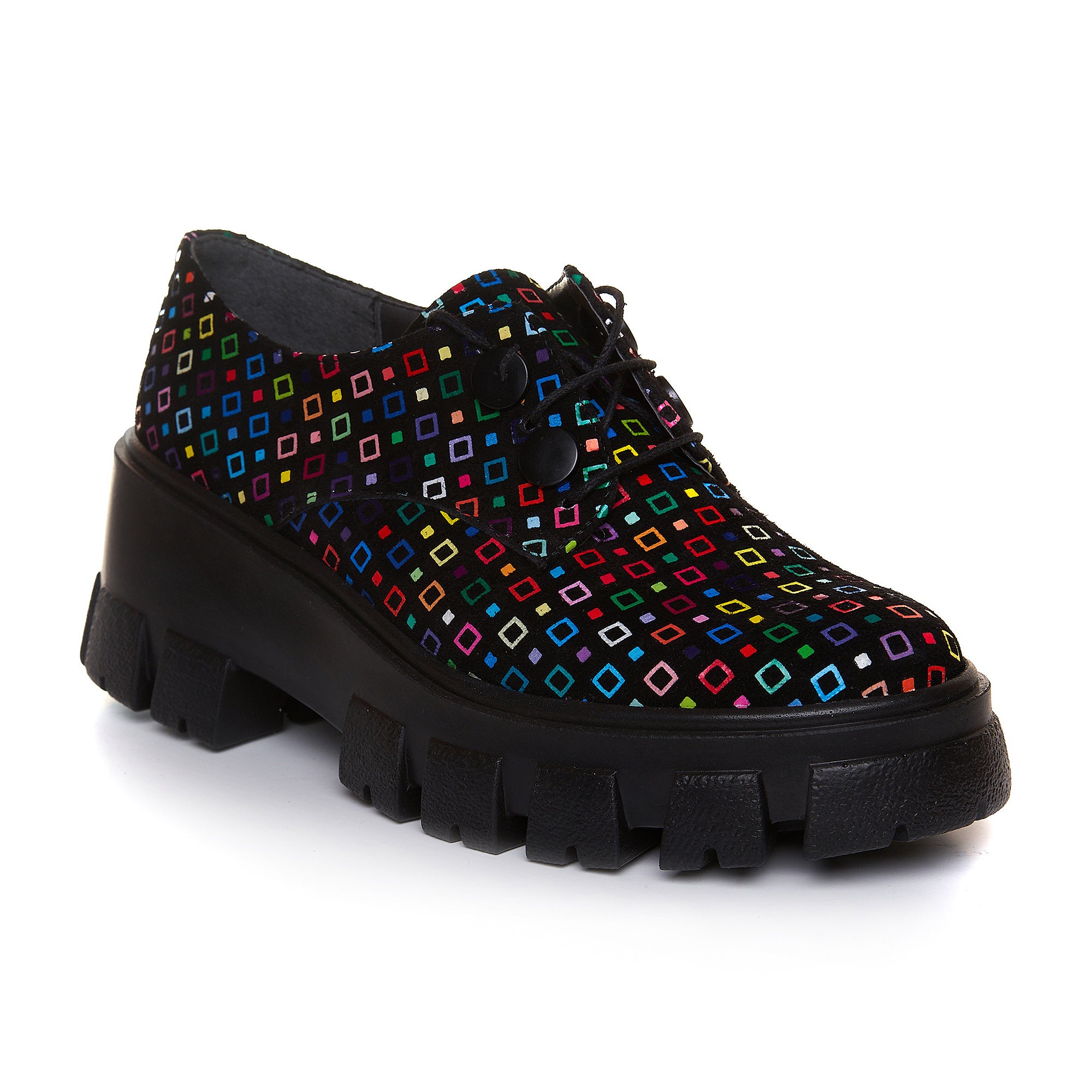 Pantofi Tip Oxford Talpa Inalta Piele Color V66 -  orice culoare