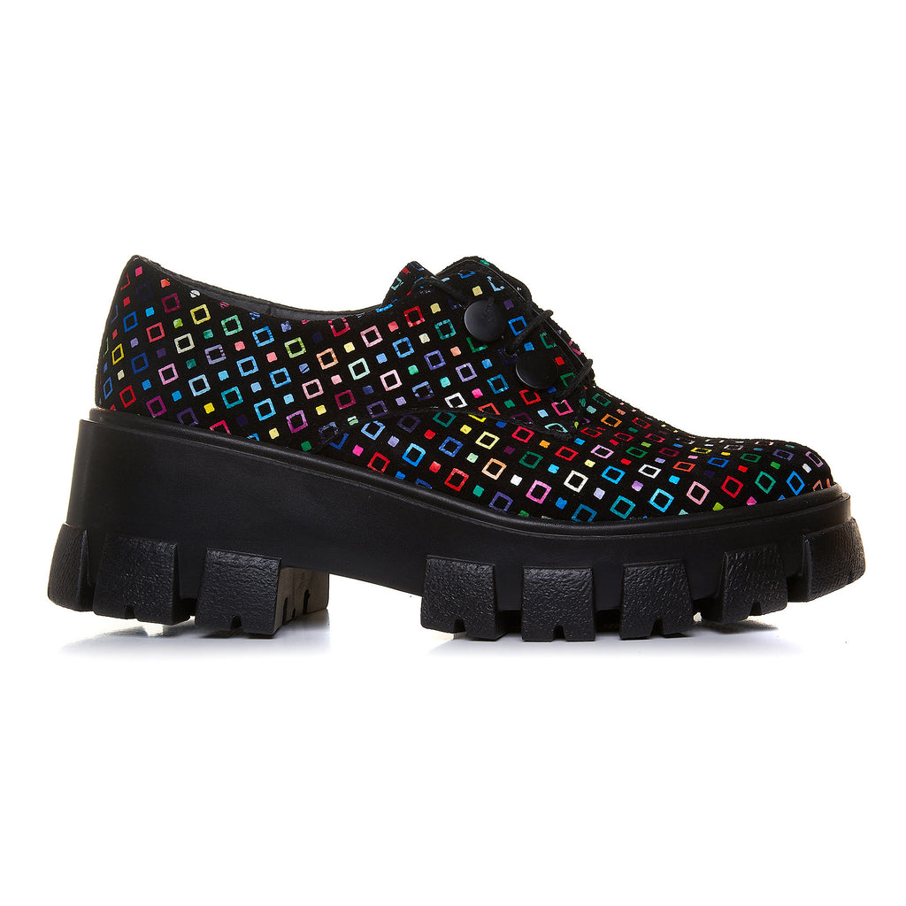 Pantofi Tip Oxford Talpa Inalta Piele Color V66 -  orice culoare