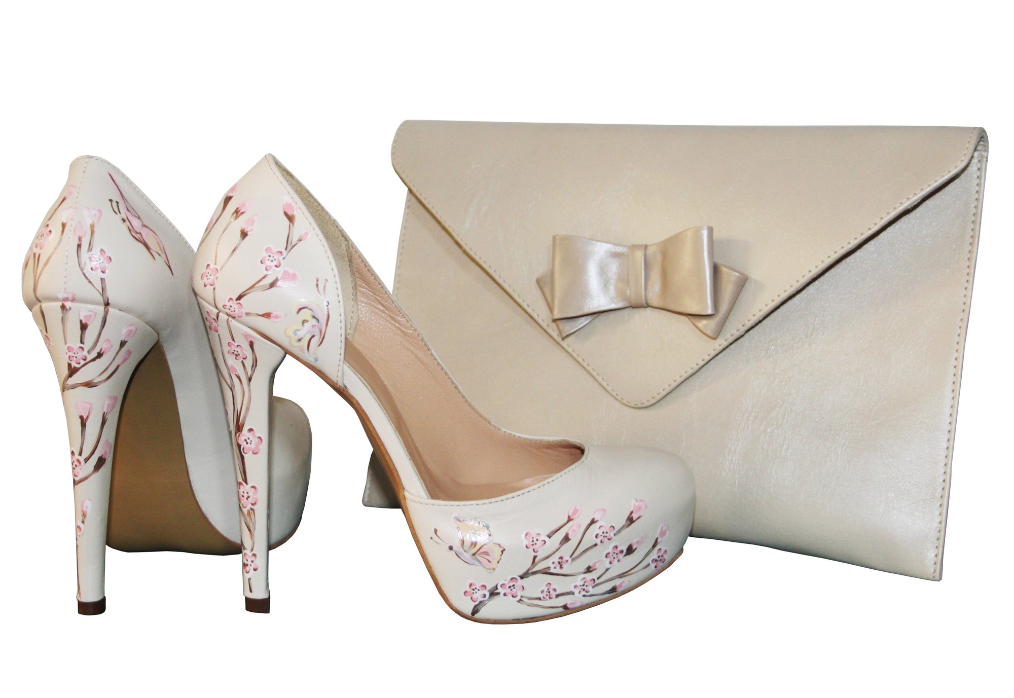 Pantofi pictati manual Blossom - orice culoare