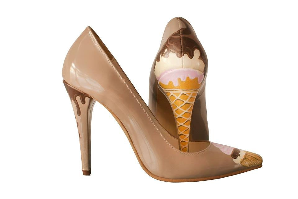 Pantofi pictati manual Cupcake - orice culoare