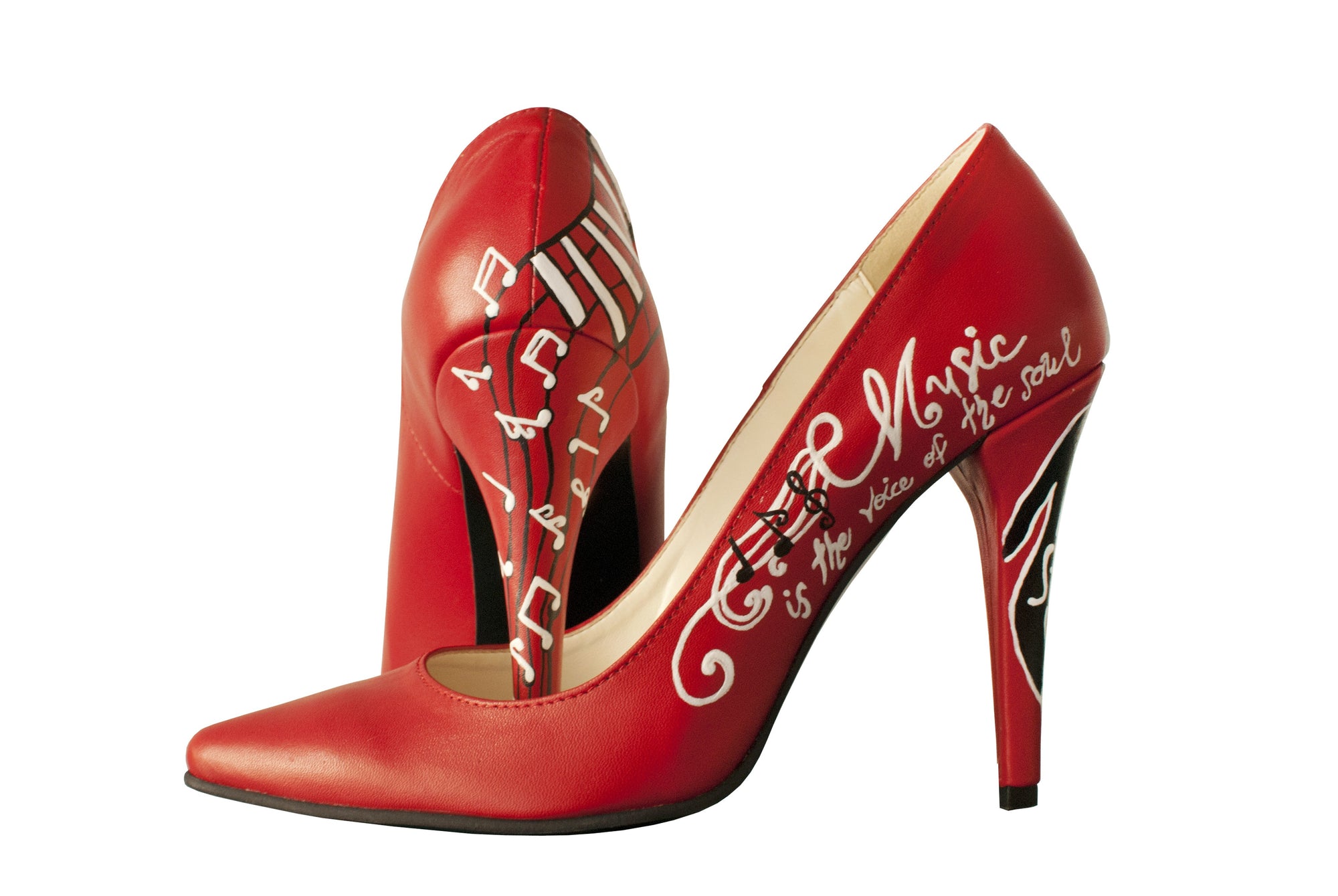 Pantofi pictati manual Music - orice culoare
