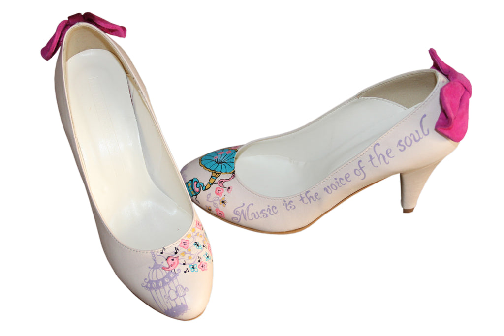 Pantofi pictati manual Notes - orice culoare