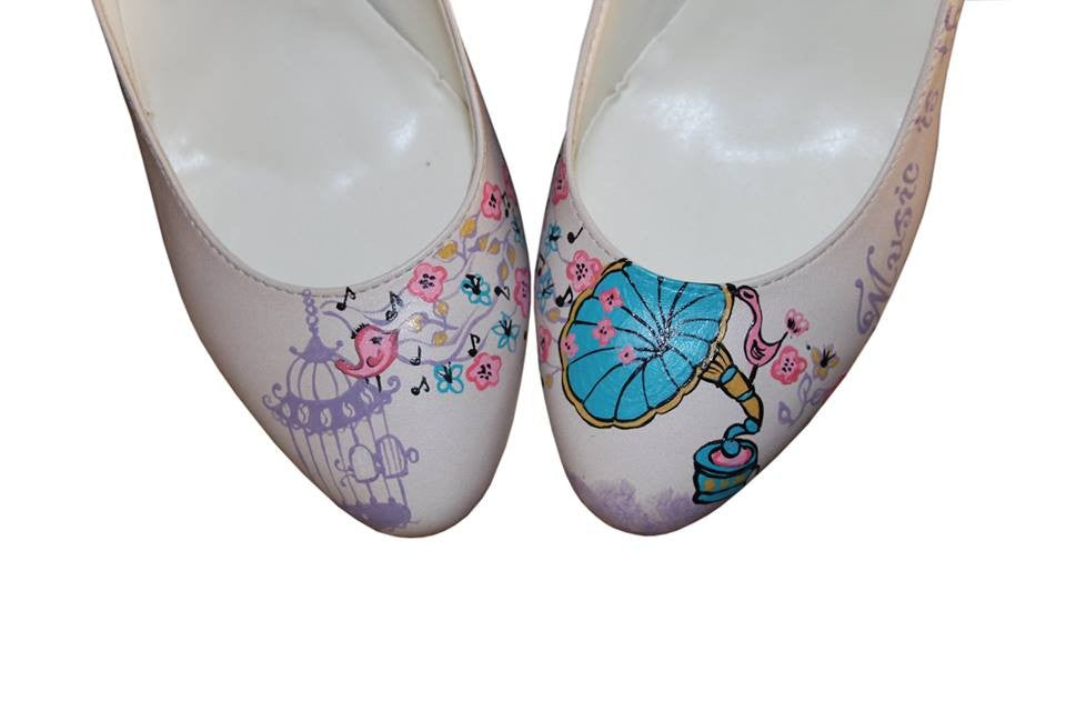 Pantofi pictati manual Notes - orice culoare