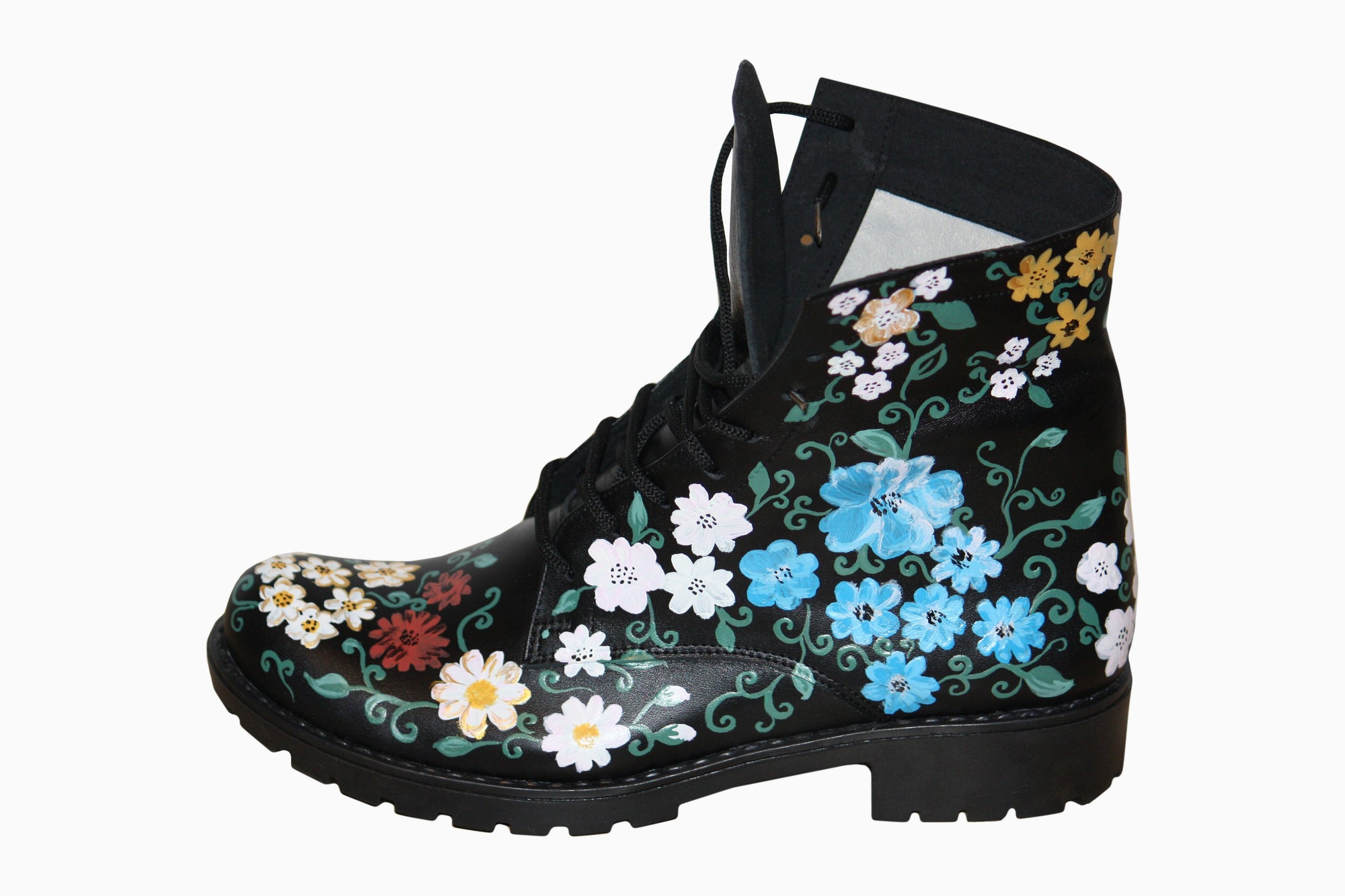 Ghete Piele Naturala Pictate  P109 - orice culoare