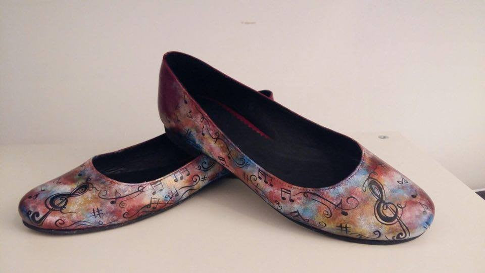 Pantofi Pictati P131 - orice culoare
