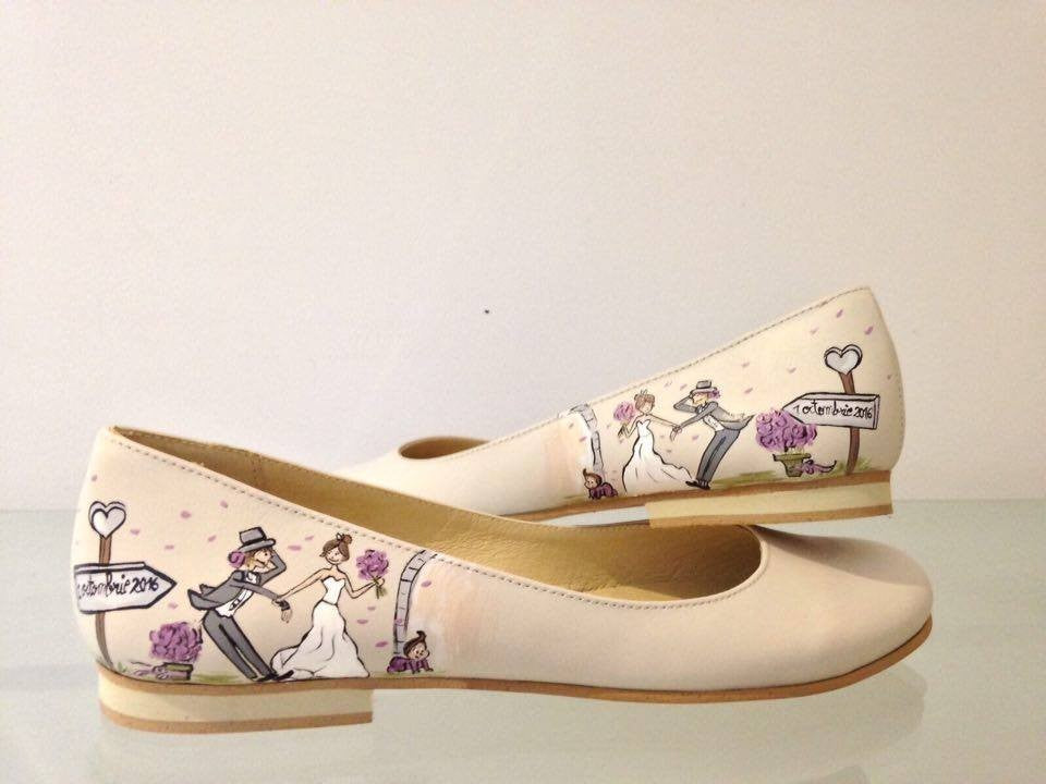 Pantofi Pictati P132 - orice culoare