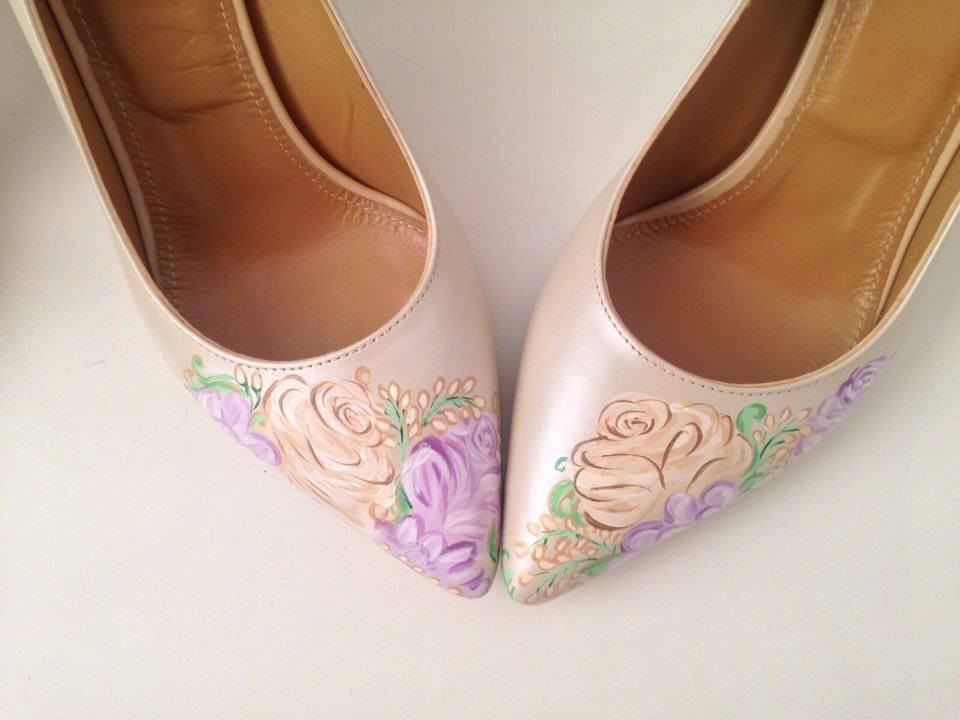 Pantofi Pictati Manual Delicate Flower - orice culoare