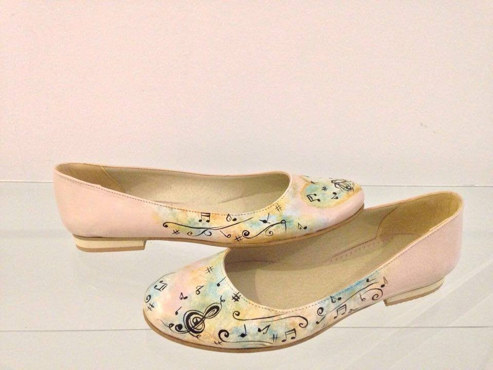 Balerini Pictati P142 - orice culoare