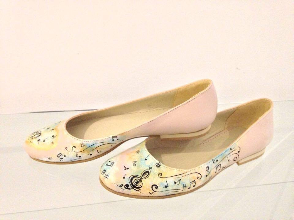 Balerini Pictati P142 - orice culoare