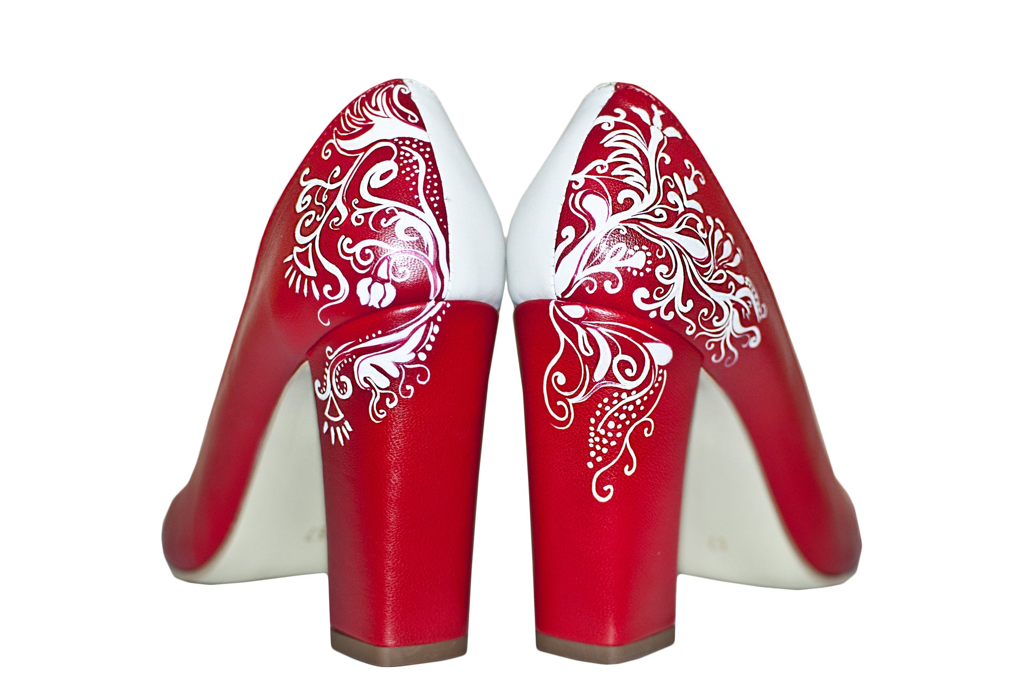 Pantofi Pictati Manual Red Stylish Stiletto - orice culoare