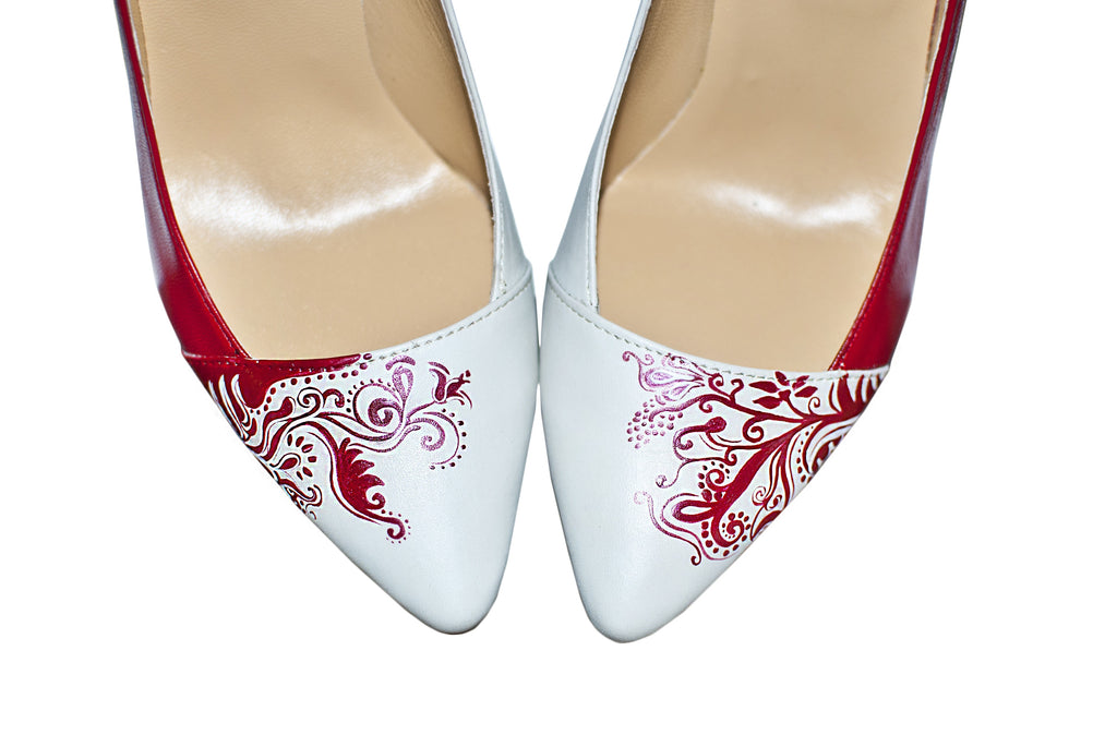 Pantofi Pictati Manual Red Stylish Stiletto - orice culoare