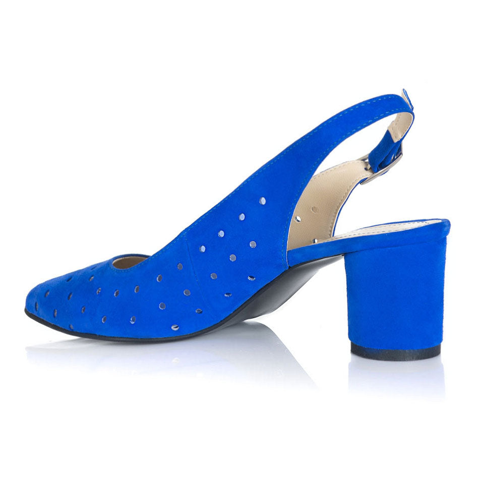 Pantofi Piele Albastru Electric Confort V55 -  orice culoare