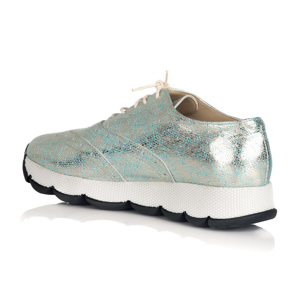 Pantofi Piele Argintiu Sport Fashion V22  - orice culoare