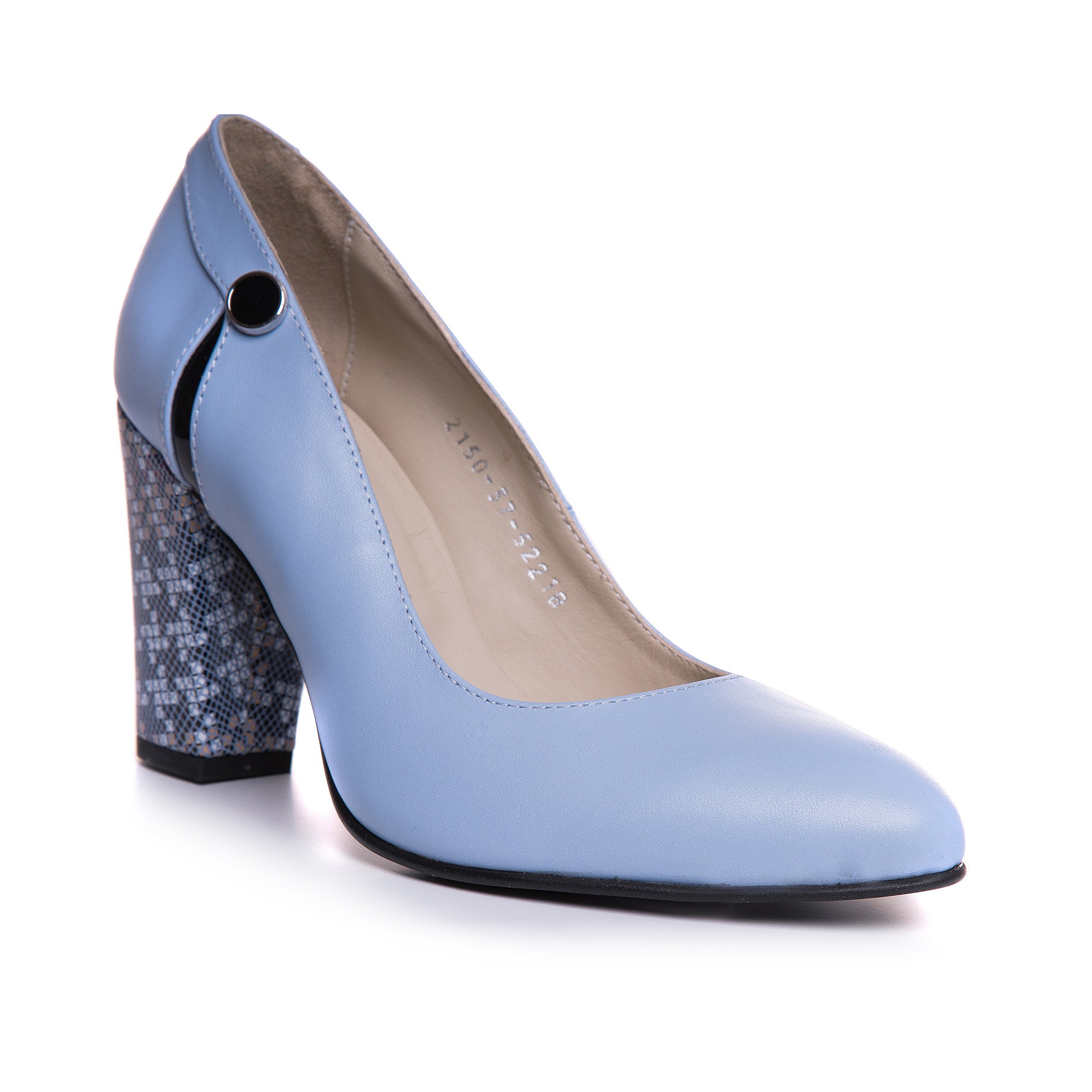 Pantofi Piele Bleu Comod Chic T90 - orice culoare
